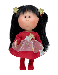 Thumbnail for Natalie - Fully Dressed LITTLE Mia Holiday Doll with Dark Hair