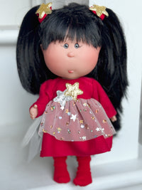 Thumbnail for Natalie - Fully Dressed LITTLE Mia Holiday Doll with Dark Hair