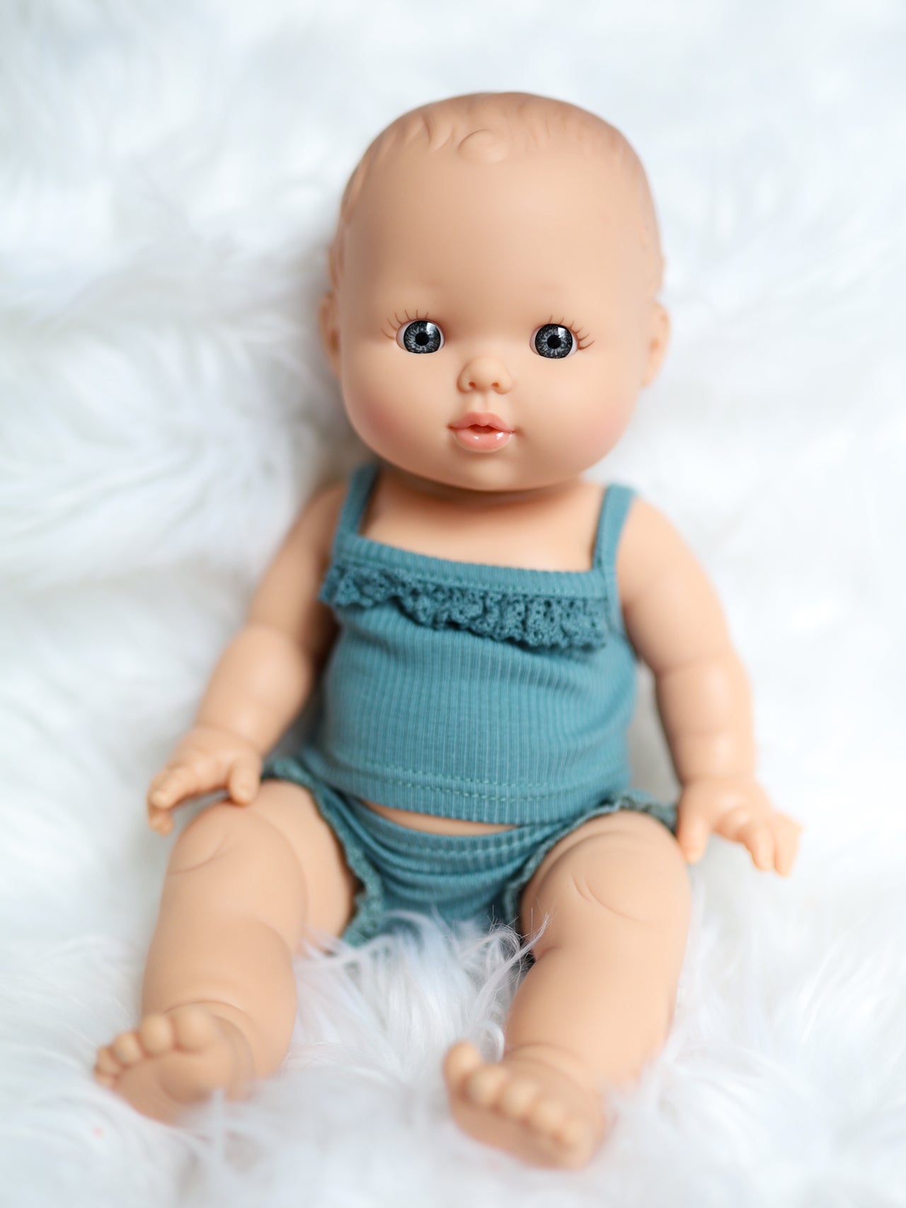 Minikane Rosalie Vintage Baby Girl Doll with Blue Eyes