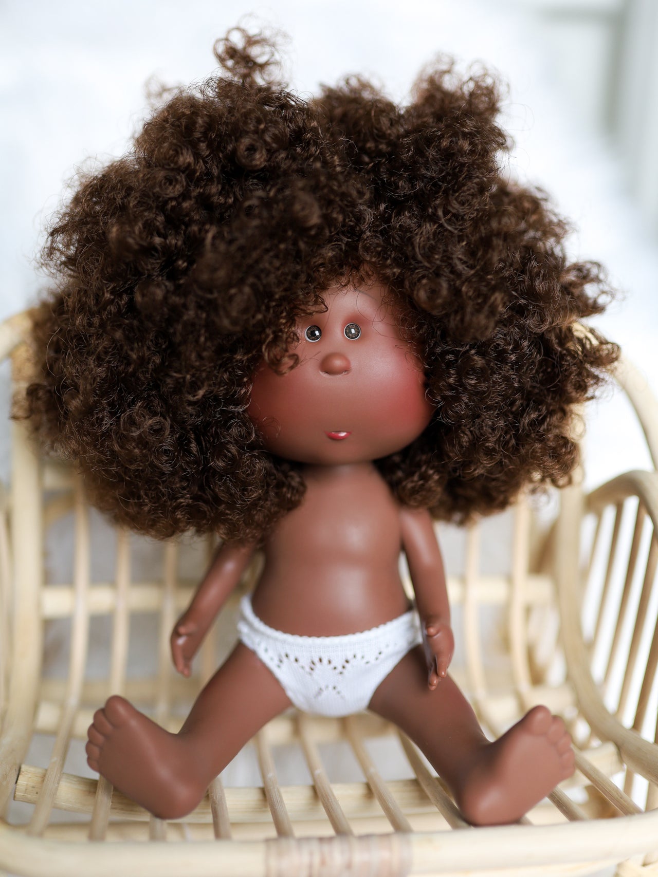Zola - Mia Doll with Brown Curly Hair + Brown Eyes