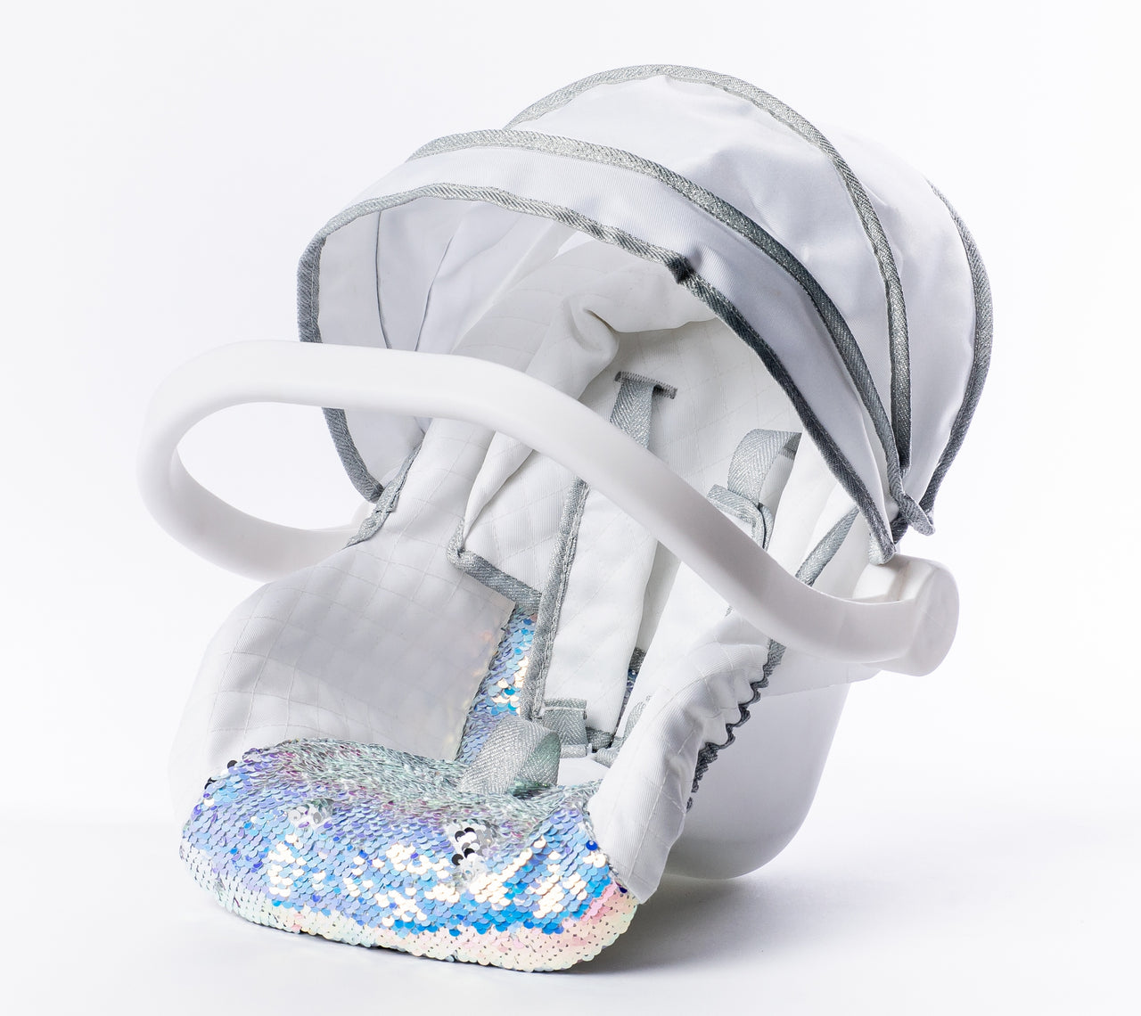 Sparkling Dolls Carseat in Mermaid Sequin