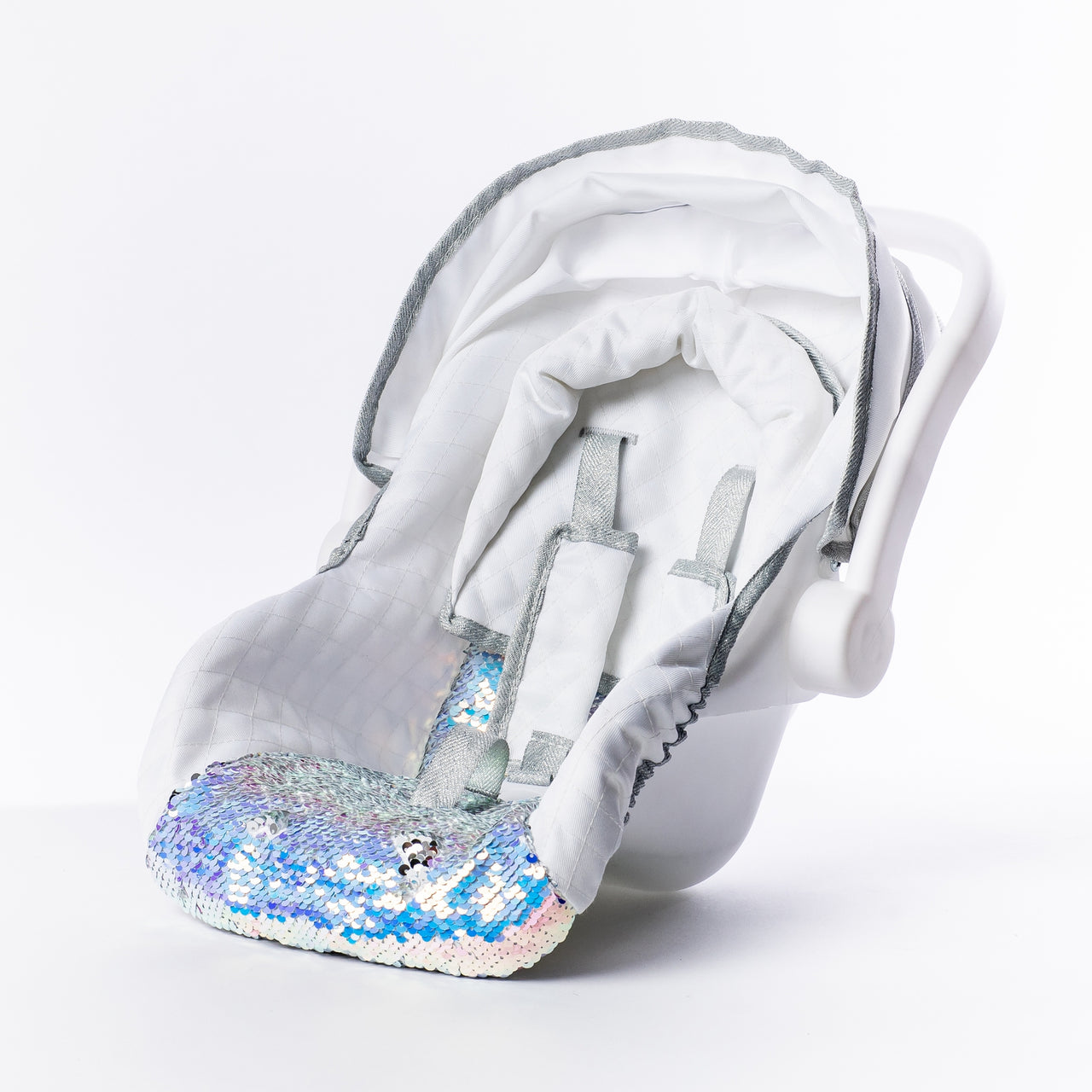 Sparkling Dolls Carseat in Mermaid Sequin