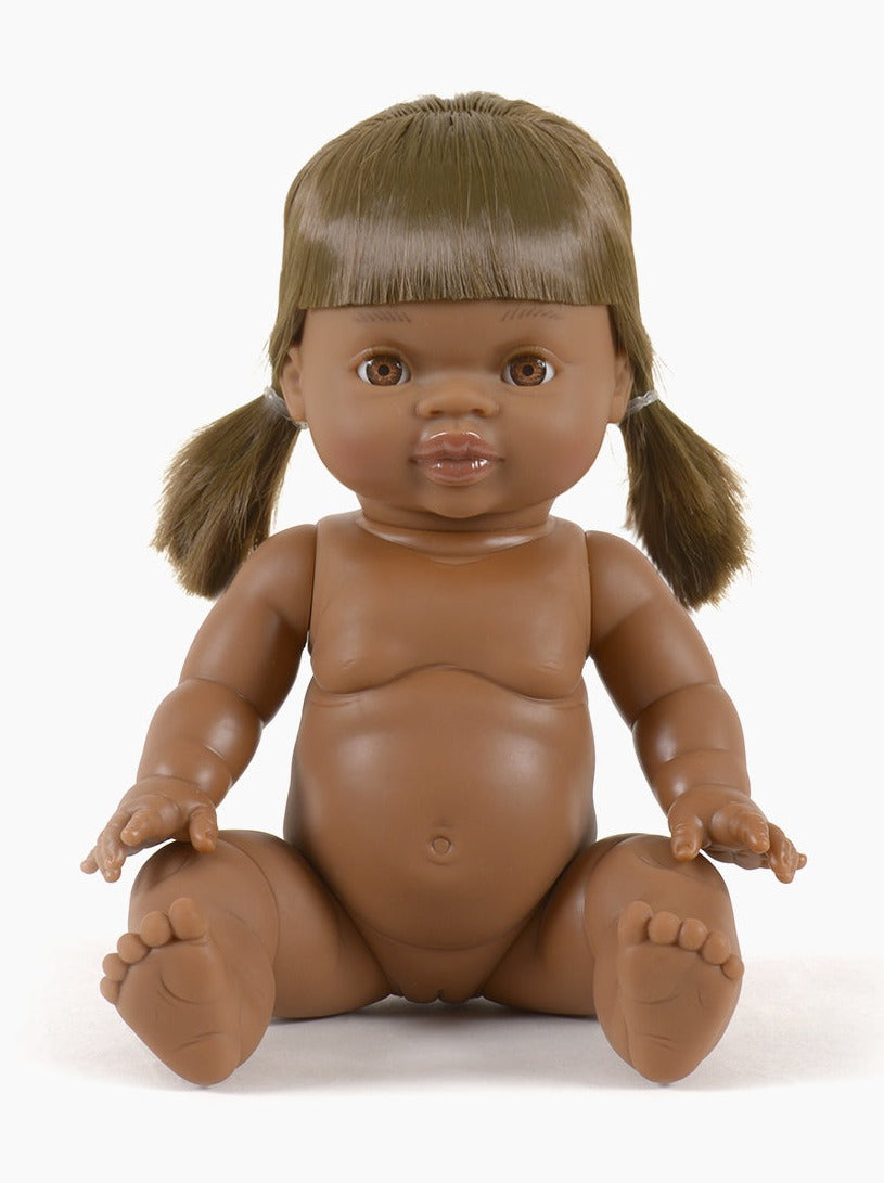 Minikane Salome Black Baby Girl Doll with Brown Eyes