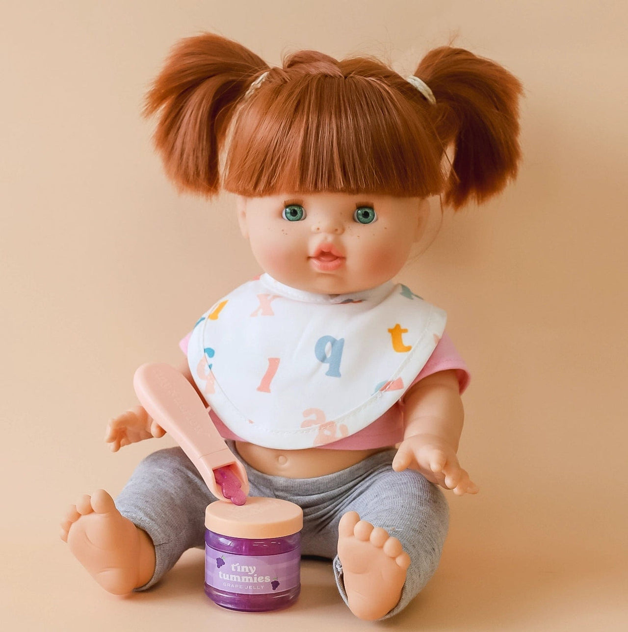Tiny Tummies Grape Jelly - Food Jar and Spoon Set