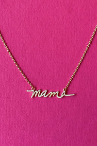 Thumbnail for *OVERSTOCK SALE*Mama Script Necklace