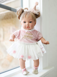 Thumbnail for Alina 17.7' Soft Body Birthday Doll
