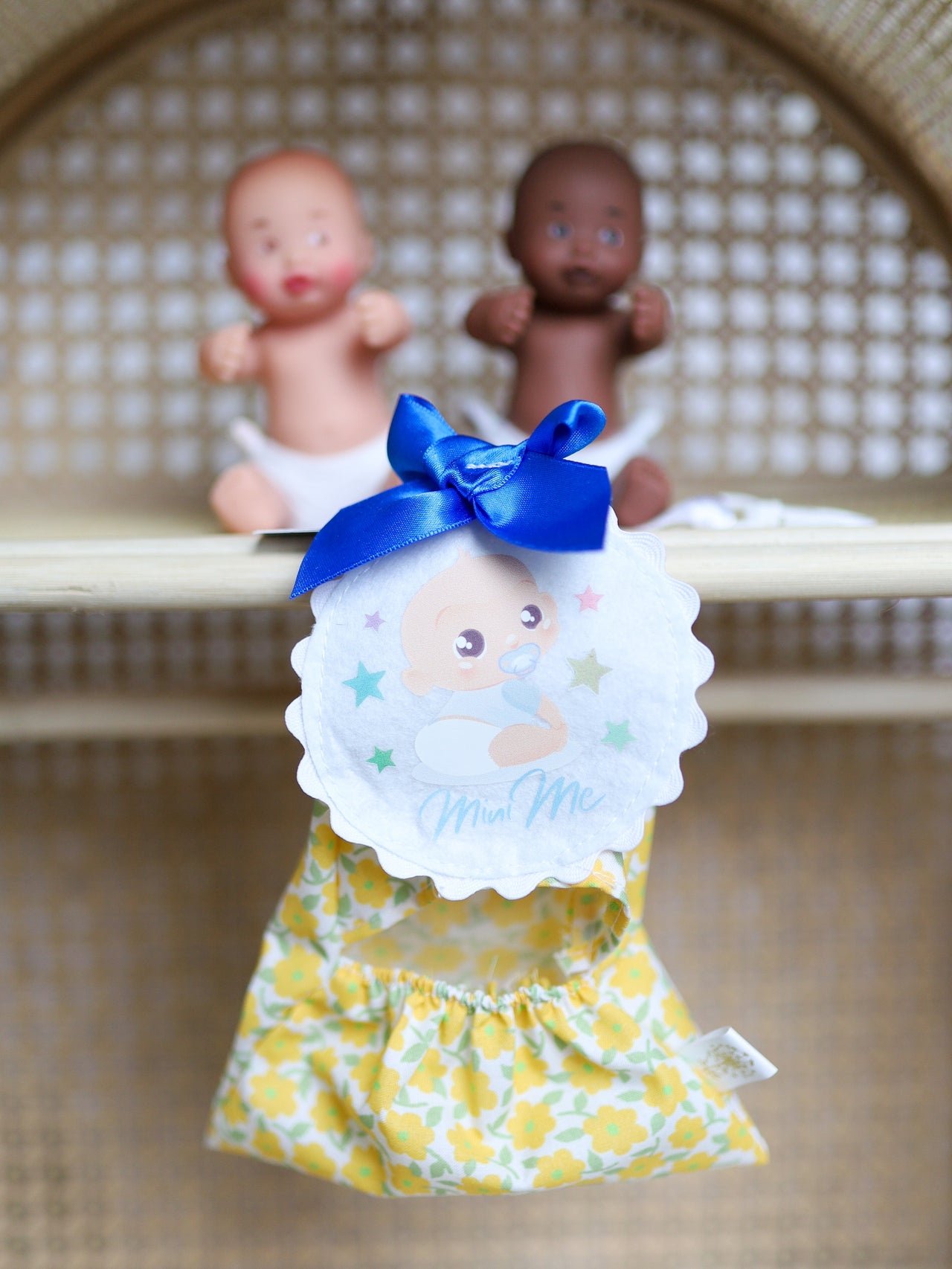 Mini Me Babies - 3.9" Dolls with Clip-on Fabric Pouch