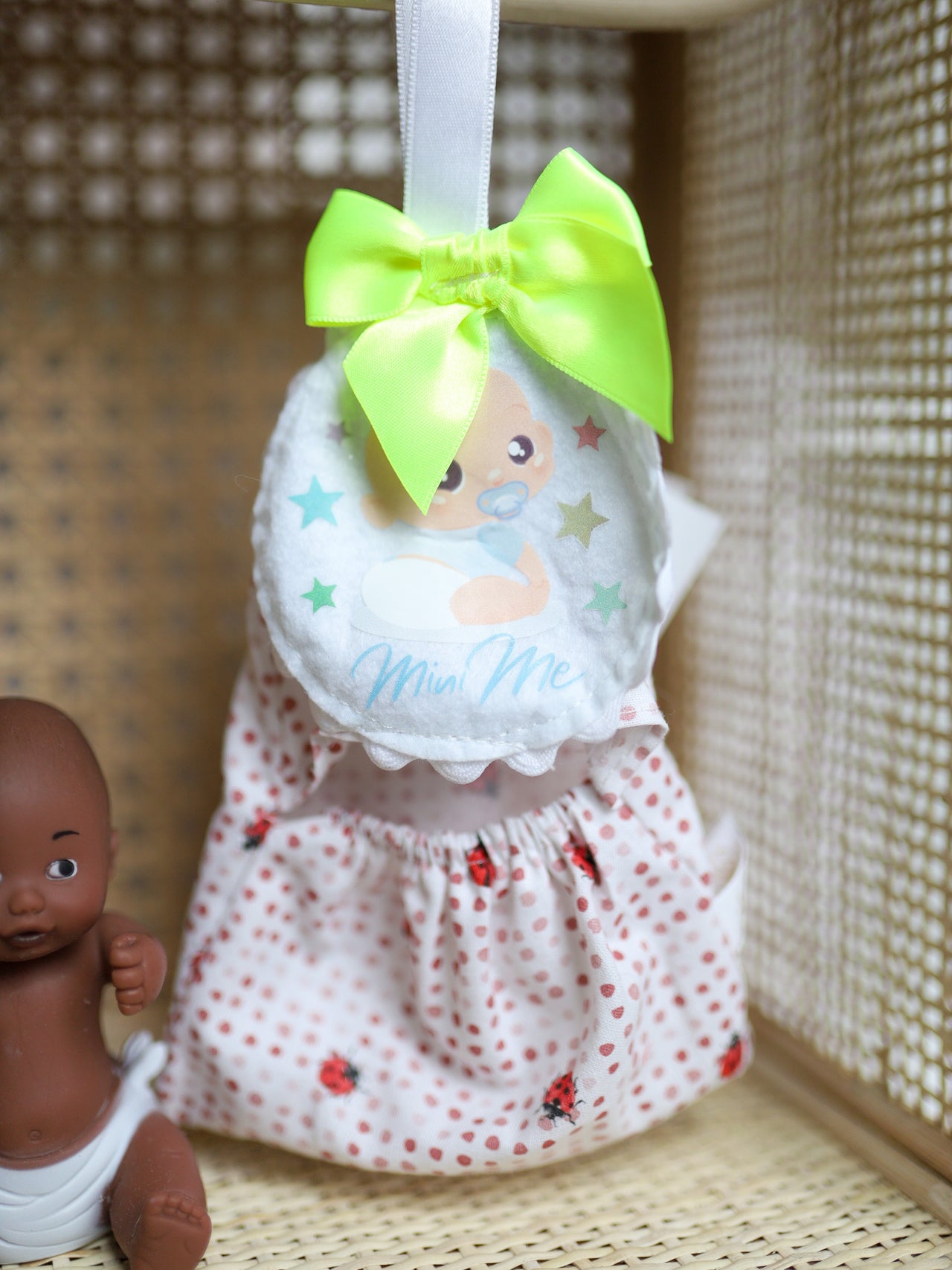 Mini Me Babies - 3.9" Dolls with Clip-on Fabric Pouch