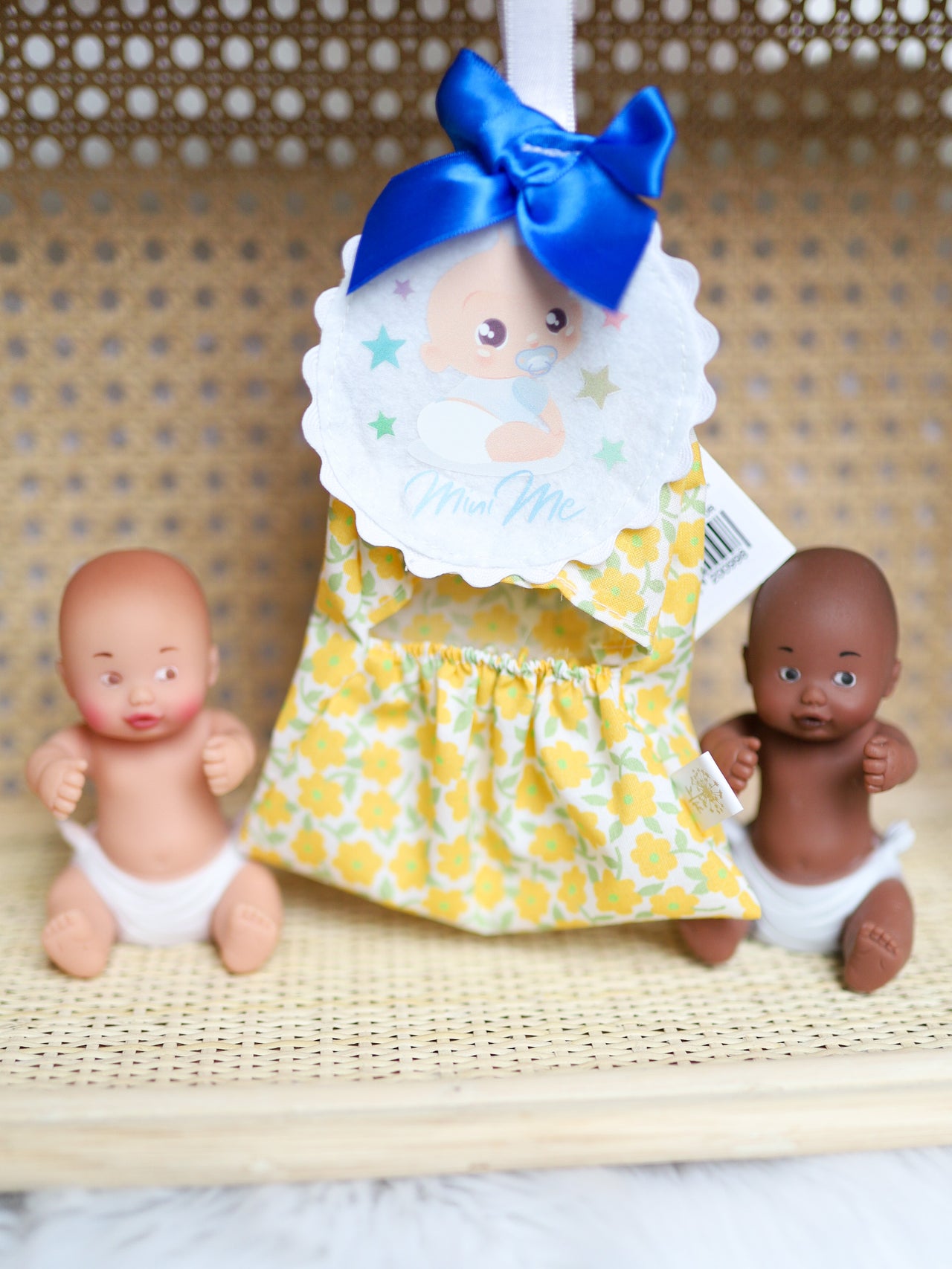 Mini Me Babies - 3.9" Dolls with Clip-on Fabric Pouch