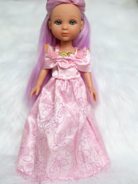 Thumbnail for Pink Princess Dress for Eva, Las Amigas + Wellie Wishers Dolls