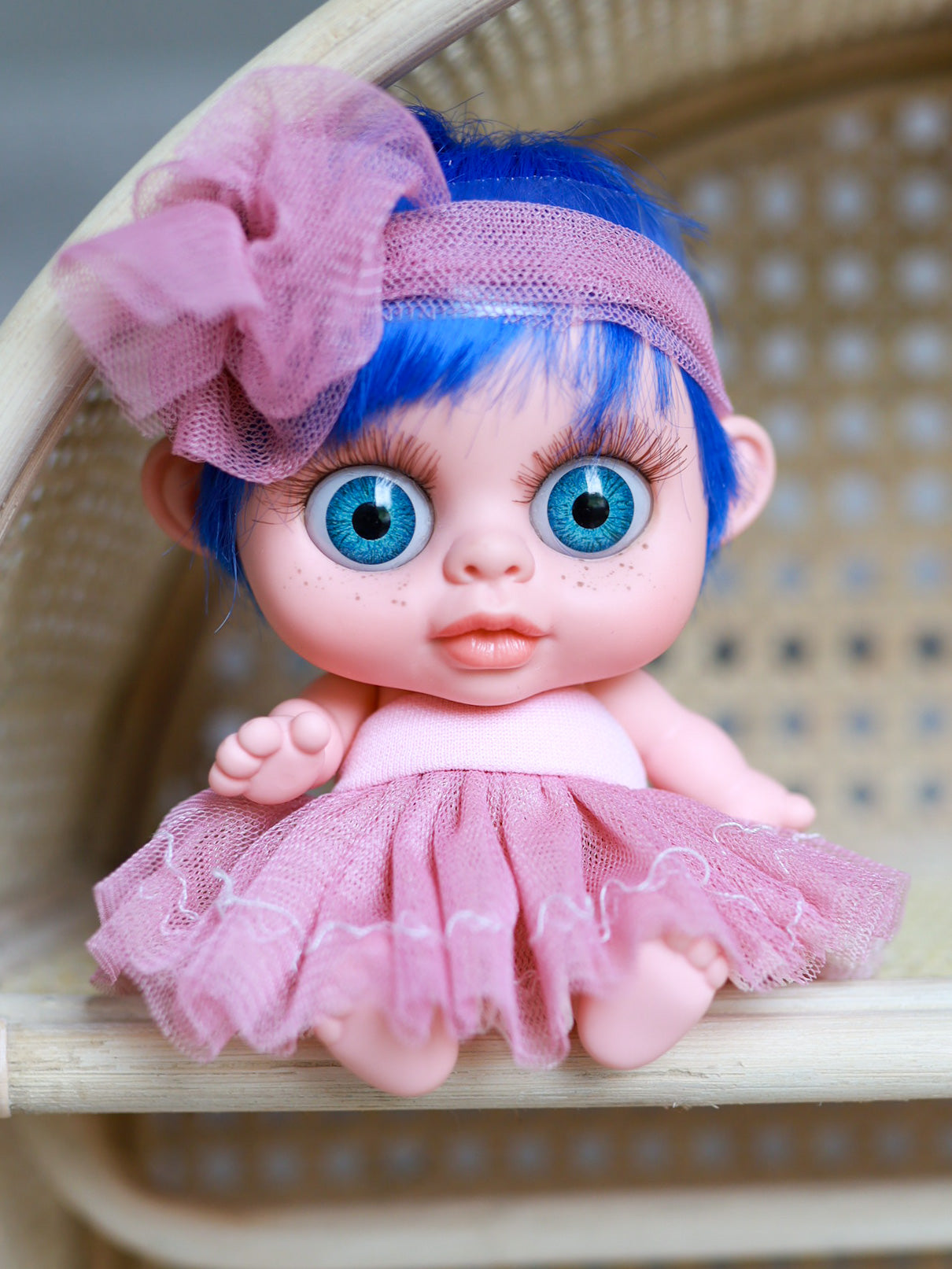 Glimmer -  Baby Biggers Doll with Blue Hair