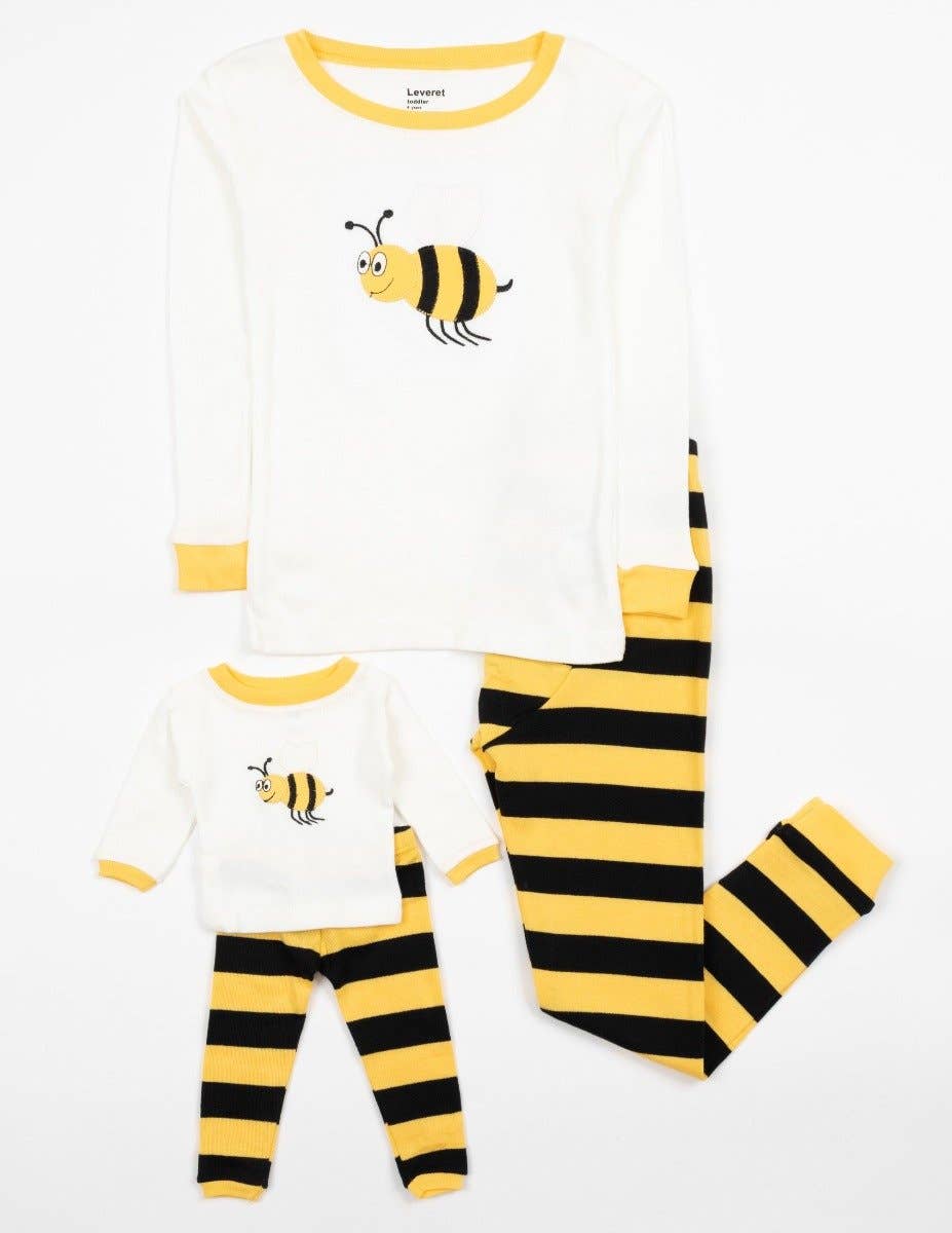 *OVERSTOCK SALE* Matching Girl & Doll Cotton Bee Pajamas