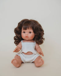 Thumbnail for Mini Colettos Aria Baby Girl Doll (Brown Eyes)