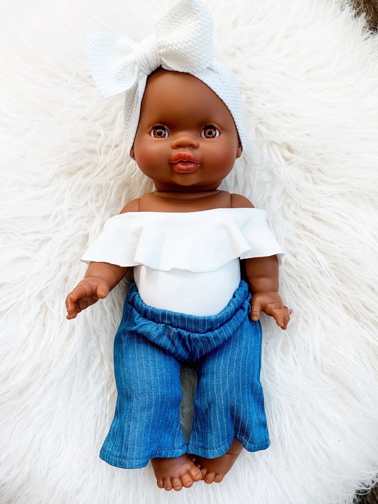 Minikane Naya Black Baby Girl Brown Eyes Doll