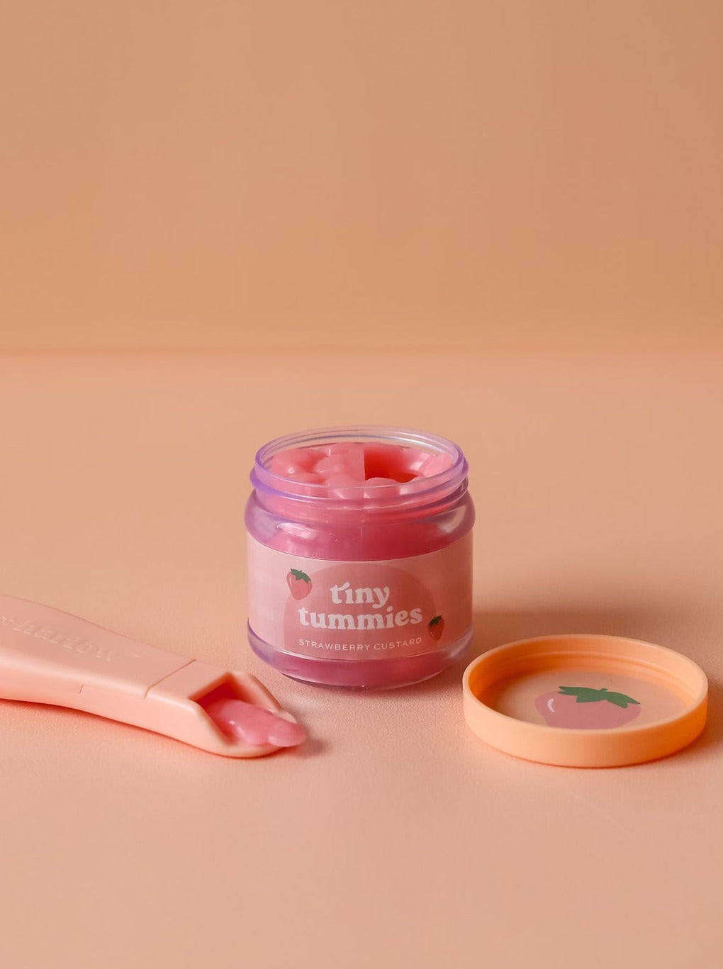 Tiny Tummies Strawberry Custard - Food Jar and Spoon Set