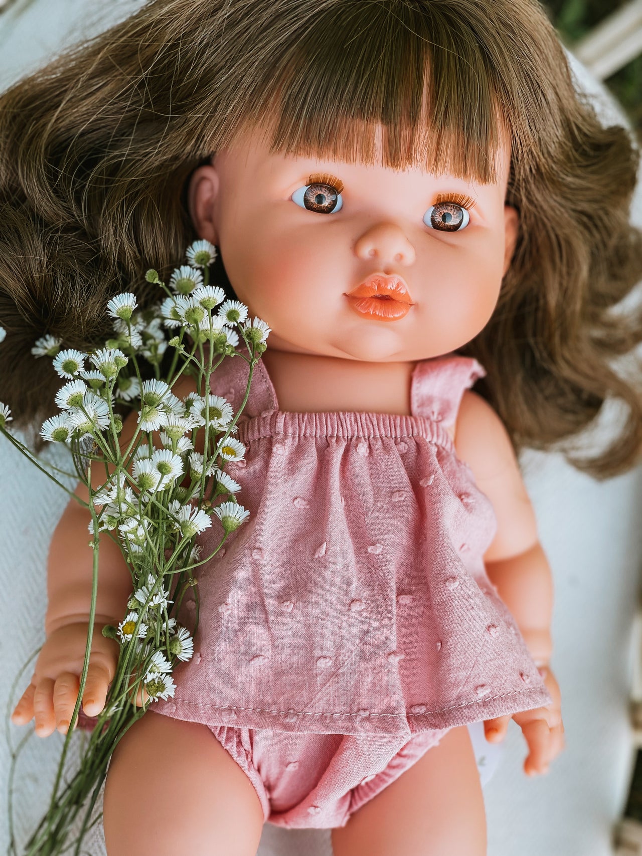 Mini Colettos Aria Baby Girl Doll (Brown Eyes)