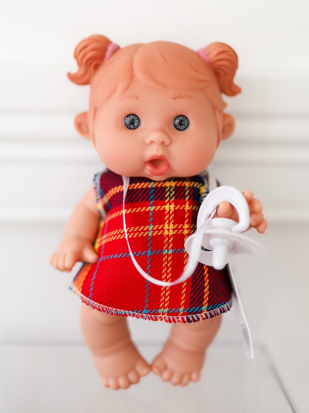 Laurel - 8.2" Nenotin Girl Doll with Plaid Dress
