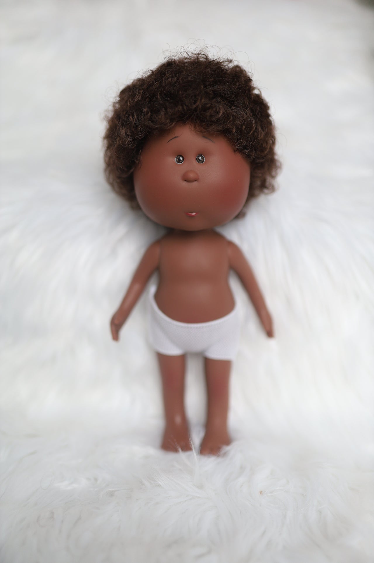 Saint - Mio Doll with Curly Brunette Hair