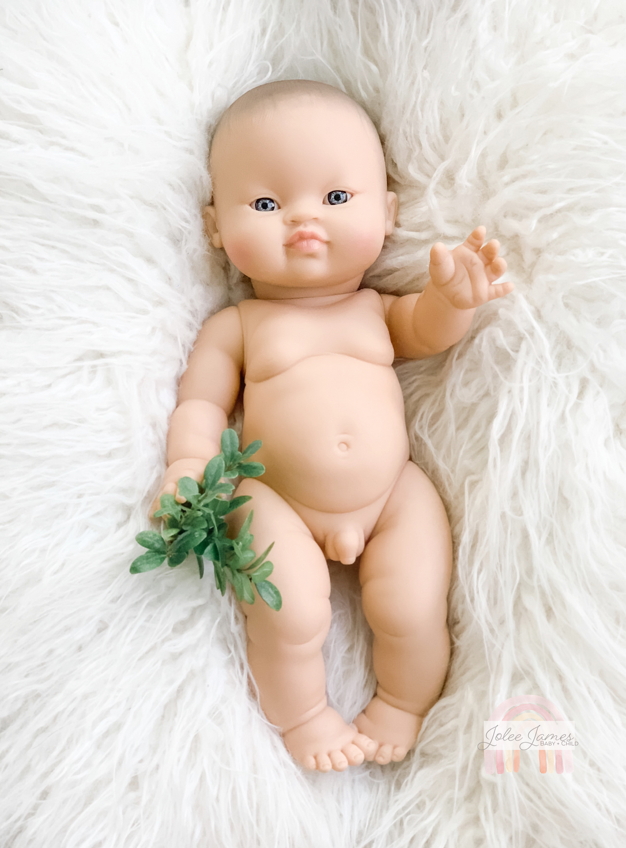 Minikane Max Asian Baby Boy Doll Blue Eyes