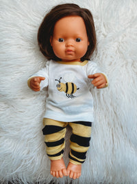 Thumbnail for *OVERSTOCK SALE* Matching Girl & Doll Cotton Bee Pajamas