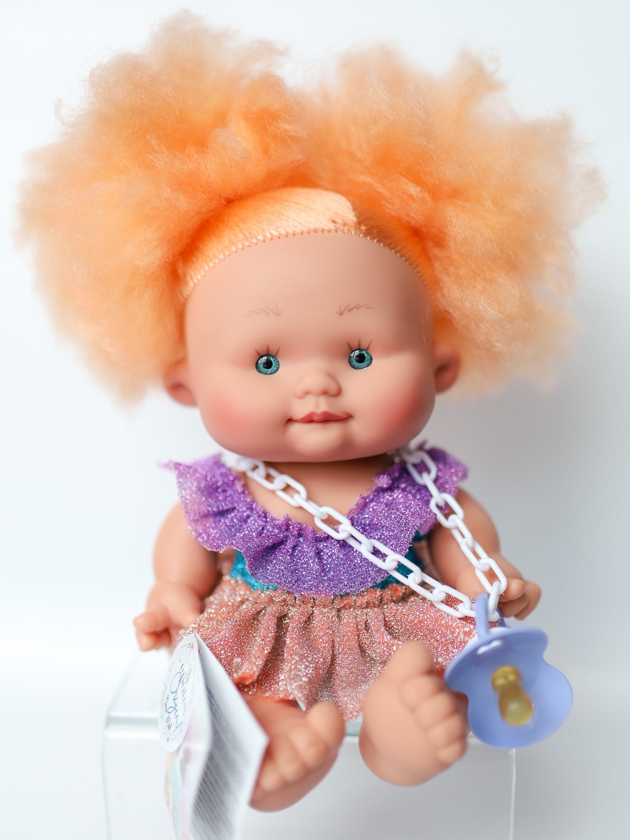 Dulce -  10.2" Cotton Candy Pepotes Girl Doll with Orange Hair