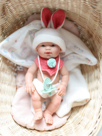 Thumbnail for Easter Baby Doll with Bunny Ears, Blanket + Gift Box