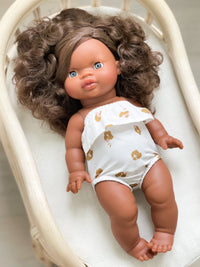 Thumbnail for Minikane Charlie Black Baby Girl Doll with Blue Eyes