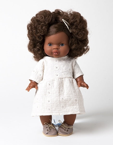 Minikane Charlie Black Baby Girl Doll with Blue Eyes