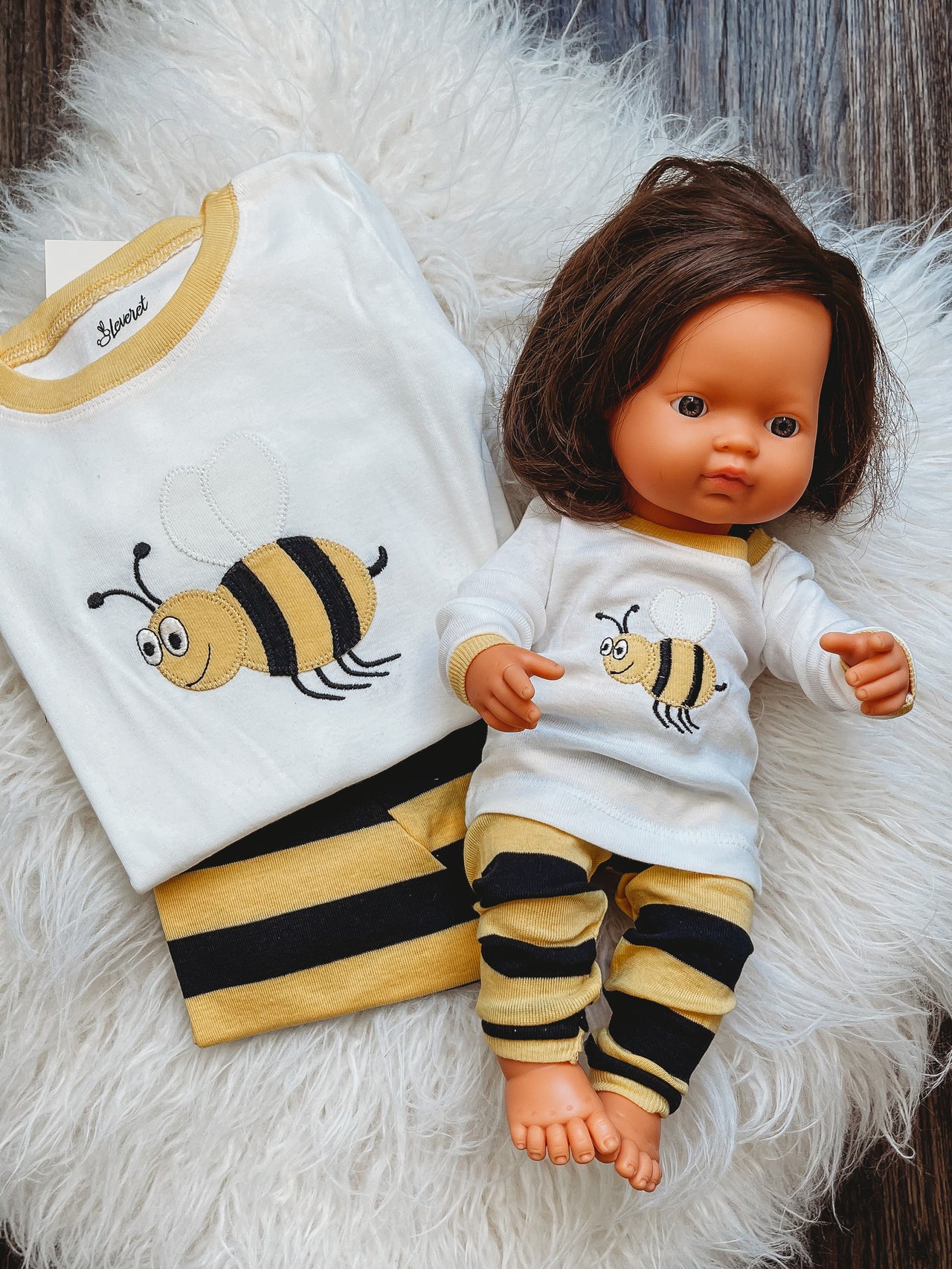 *OVERSTOCK SALE* Matching Girl & Doll Cotton Bee Pajamas