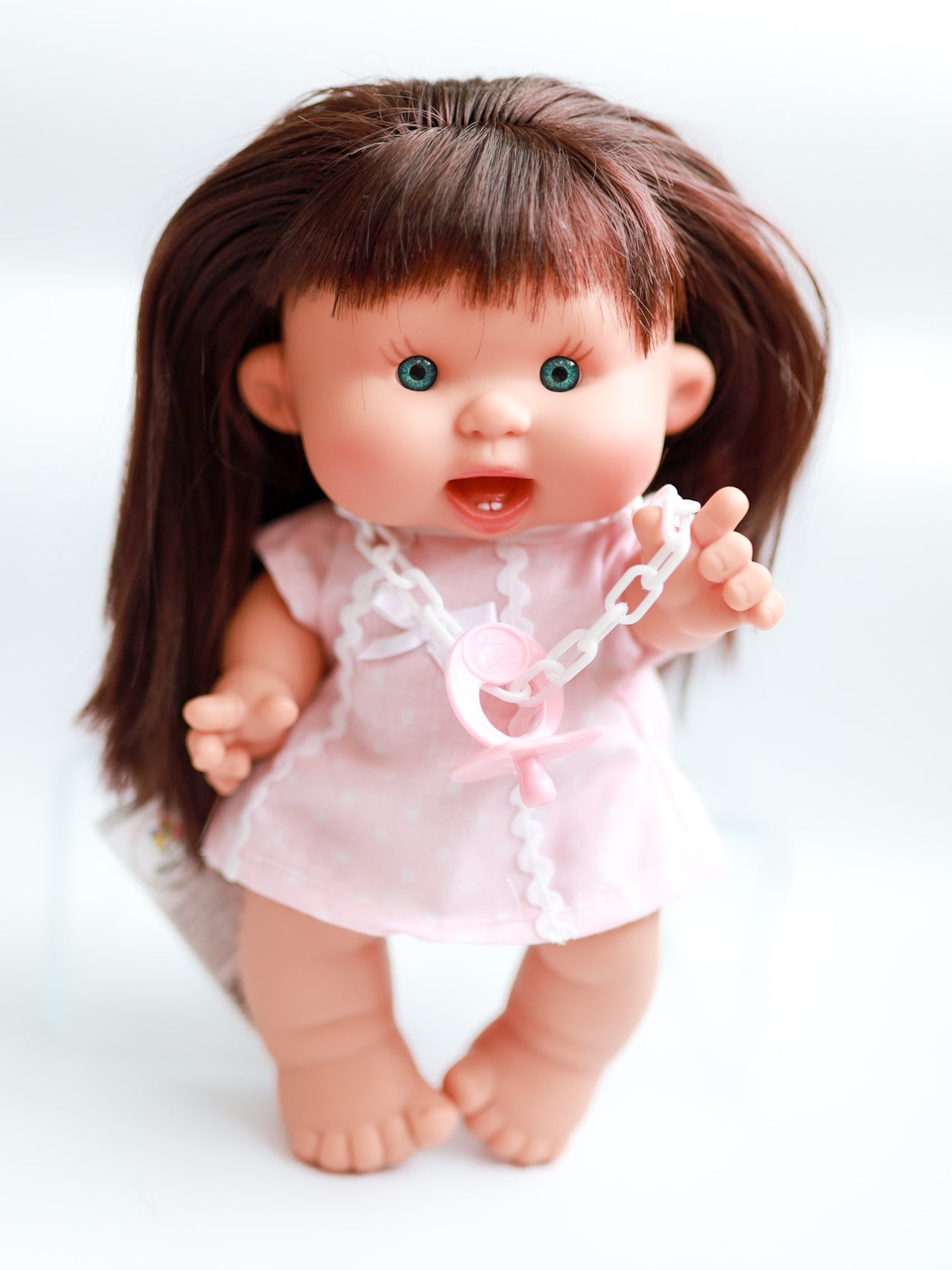 Isabella  - Authentic Pepotes 10.2" Girl Doll with Brown Hair