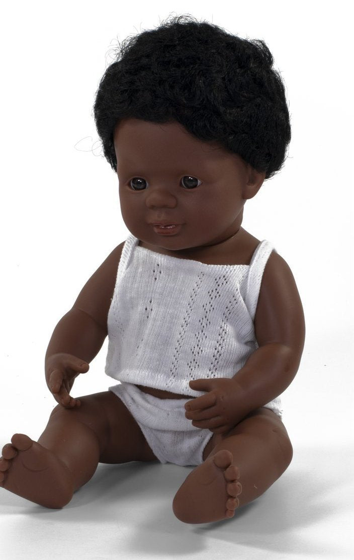 *OVERSTOCK SALE* Michael Miniland 15" African American Boy Doll