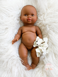 Thumbnail for Minikane Naya Black Baby Girl Brown Eyes Doll
