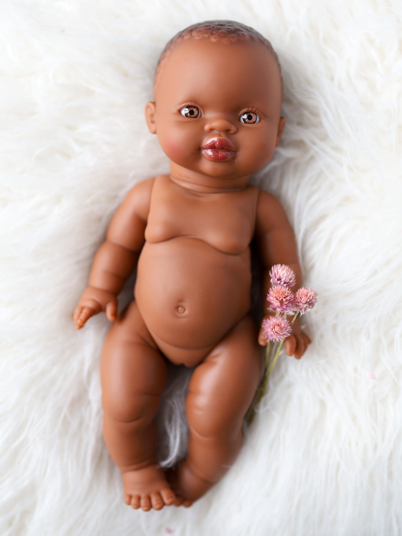 Minikane Naya Black Baby Girl Brown Eyes Doll