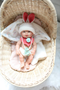 Thumbnail for Easter Baby Doll with Bunny Ears, Blanket + Gift Box