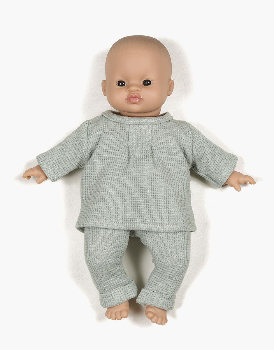 *OVERSTOCK SALE* Minikane Waffle Set for 11" Babies in Green Tea