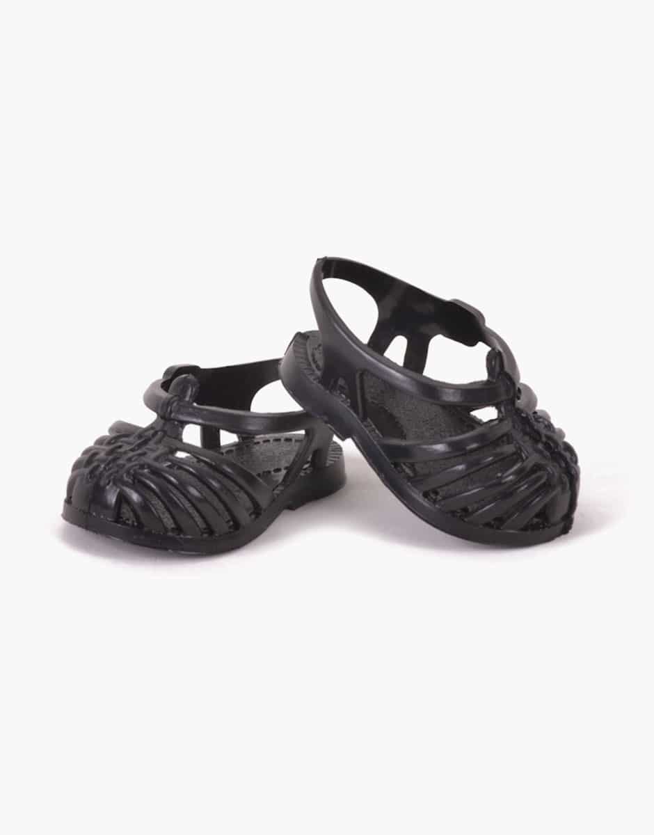 Jelly Sandals for Minikane Dolls in Black