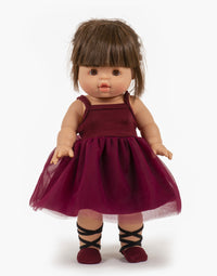Thumbnail for Minikane Rosella Tutu Dress in Burgundy